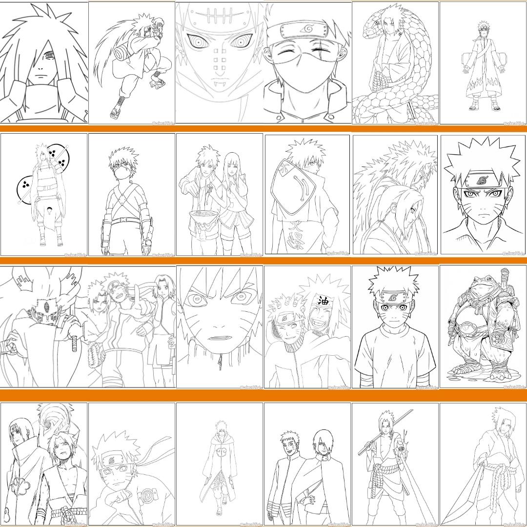 sasuke para colorir