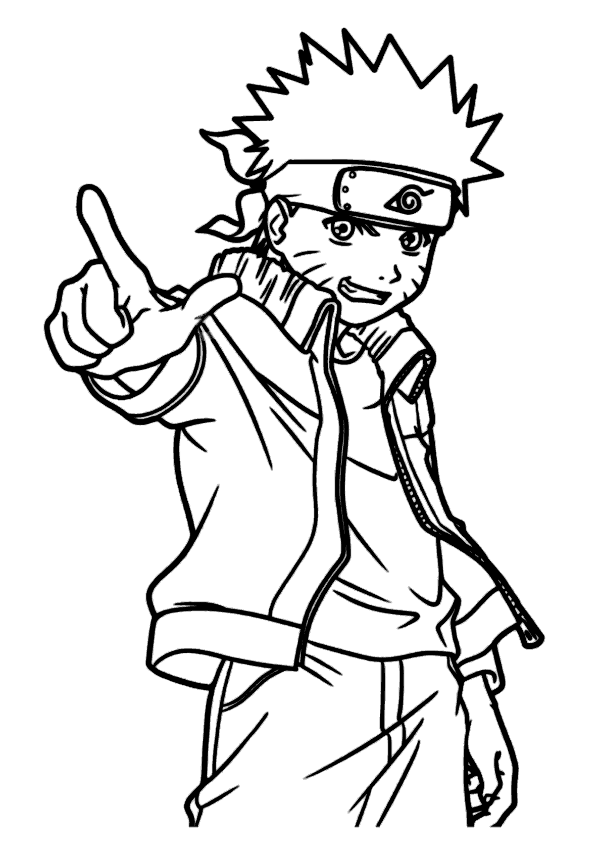 gaara para colorir
