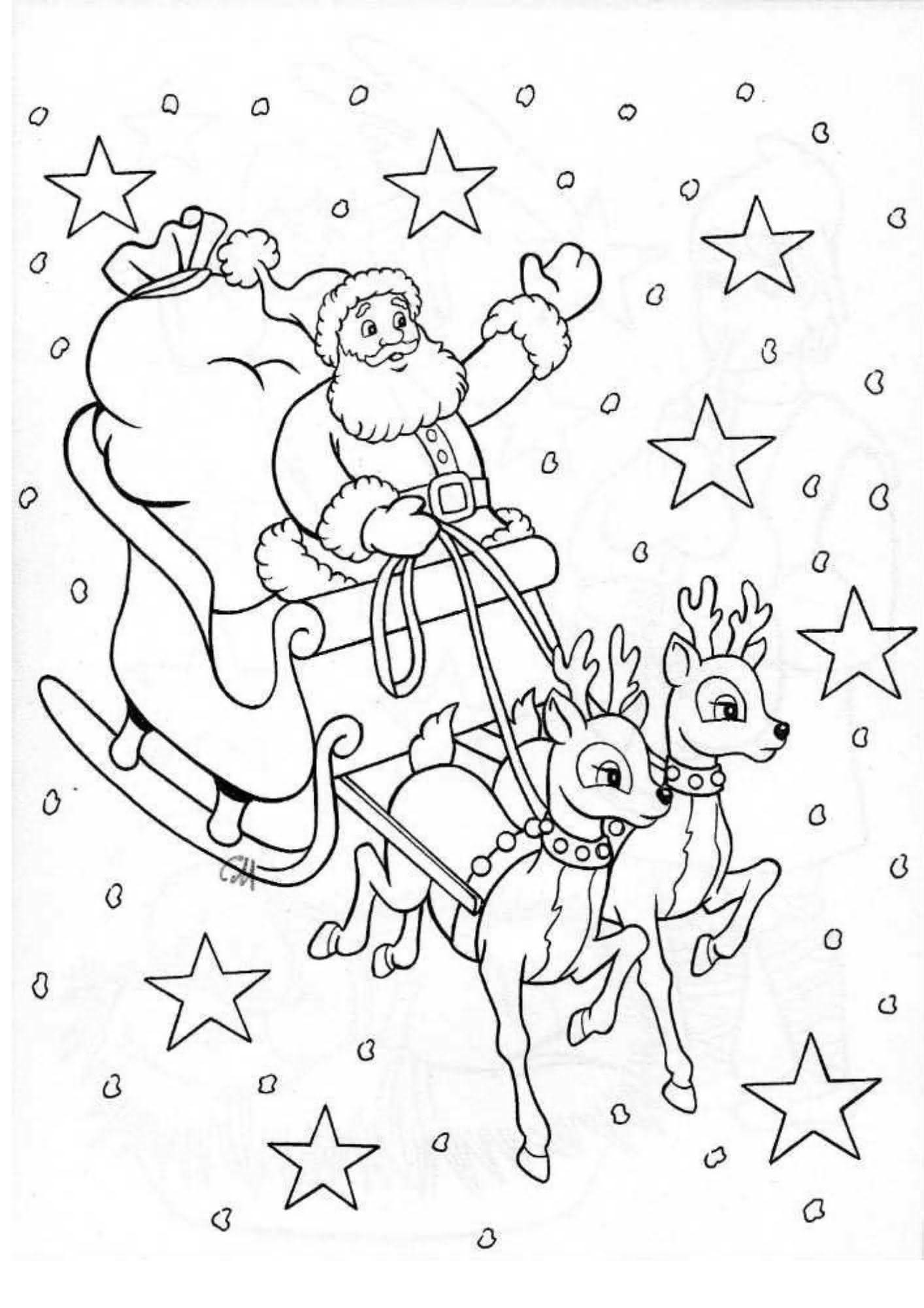 desenhos natalinos para pintar