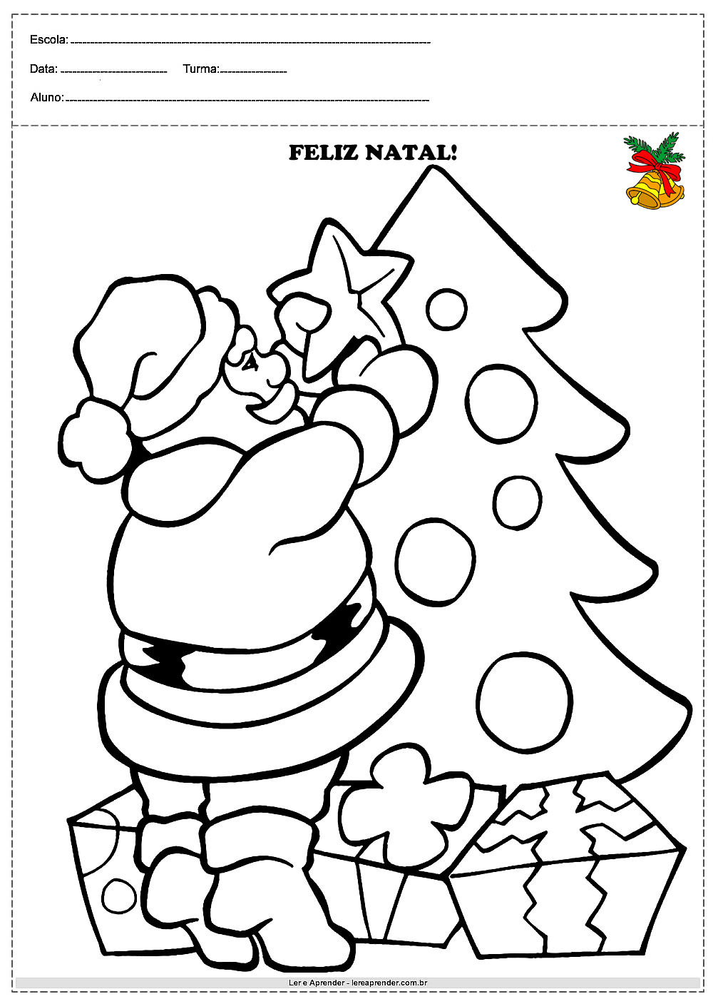 desenhos de natal para imprimir e colorir