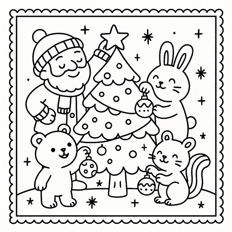 desenhos natalinos para pintar