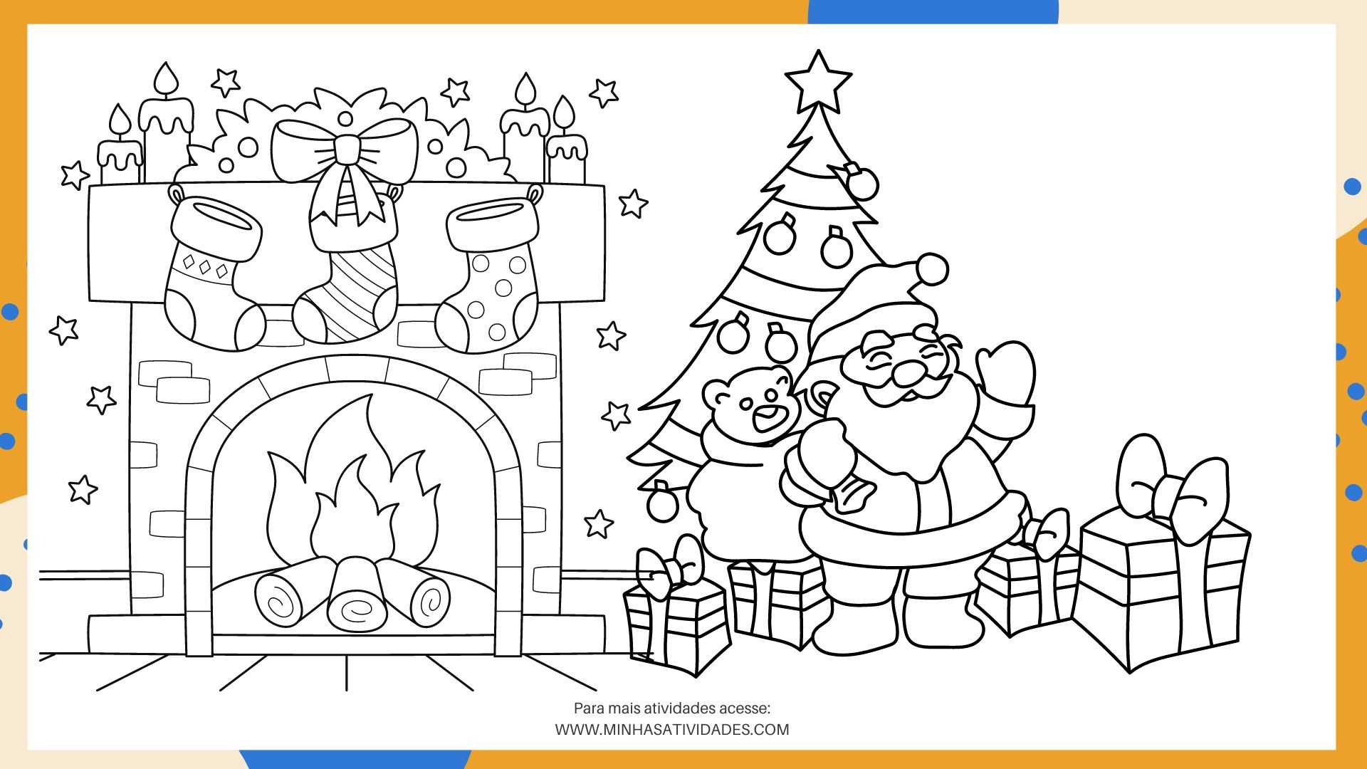 colorir natal figuras