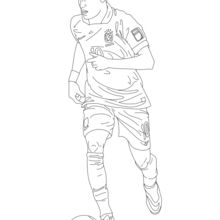 desenho do neymar jr caricatura para colorir