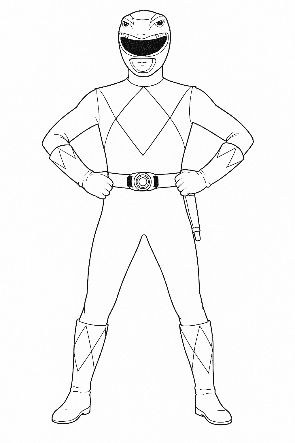 desenho power ranger para imprimir