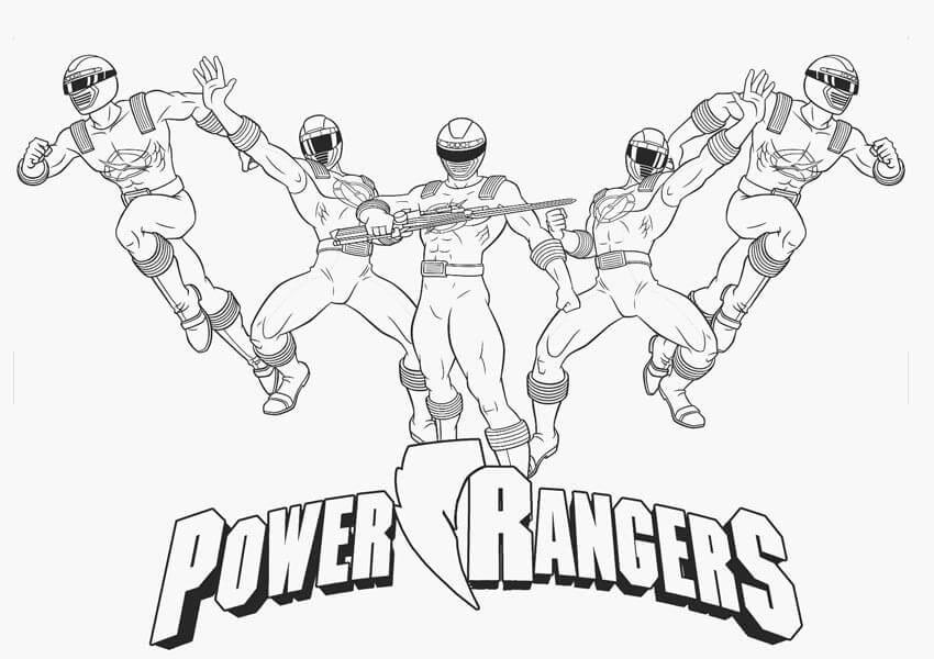 colorir power ranger verde