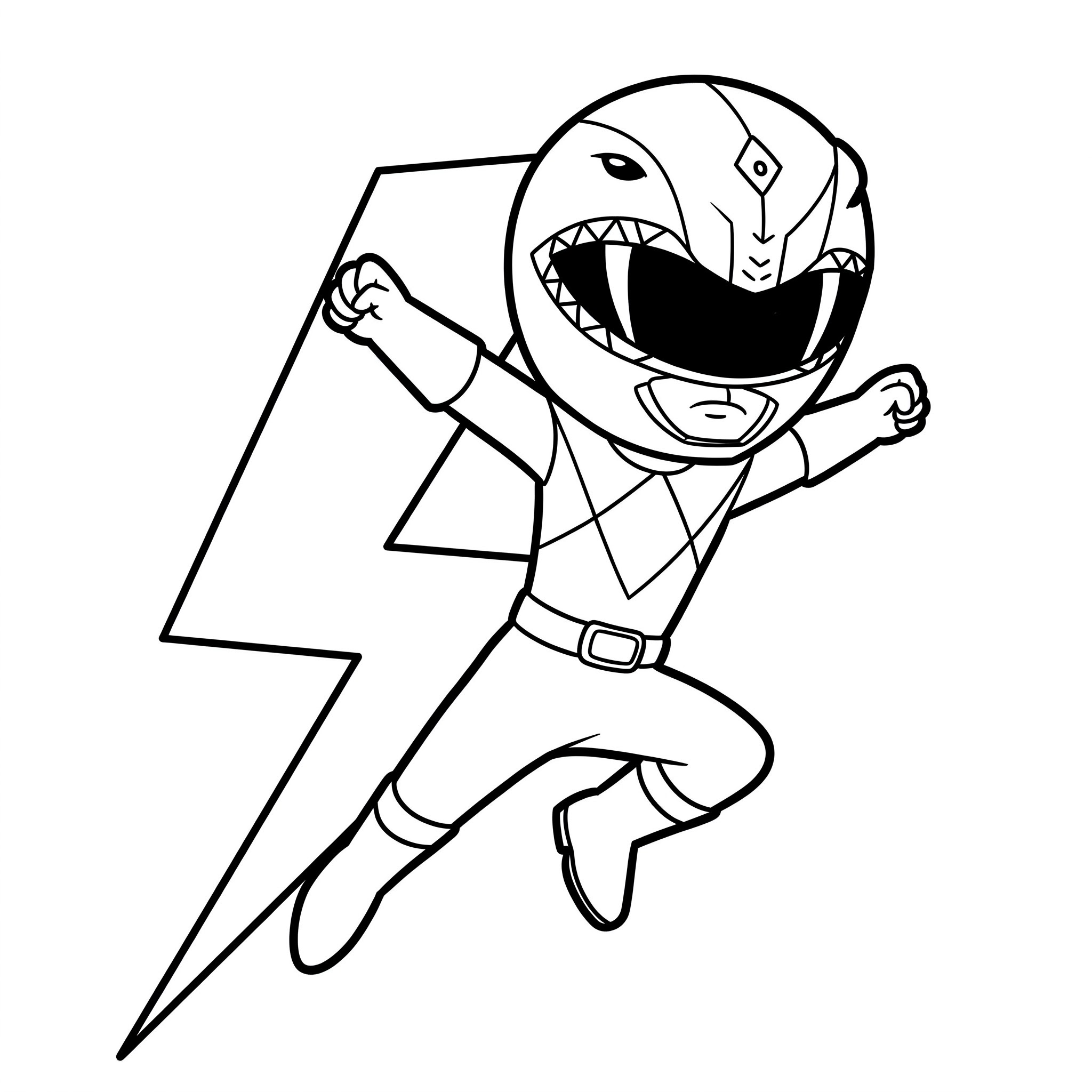 moldes power rangers para imprimir