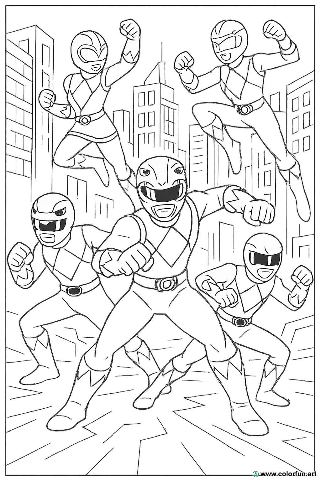 desenho do megazord para pintar