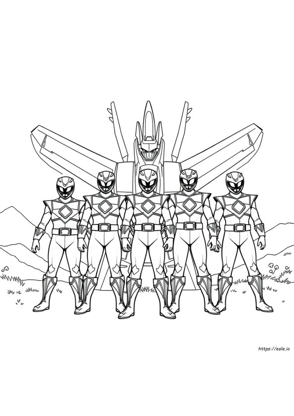 atividade infantil power rangers colorir