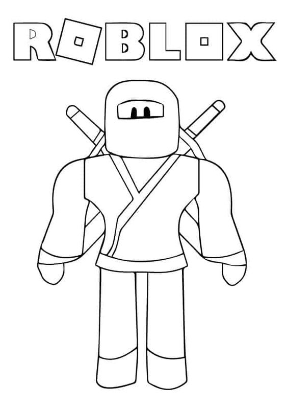 desenho roblox para pintar