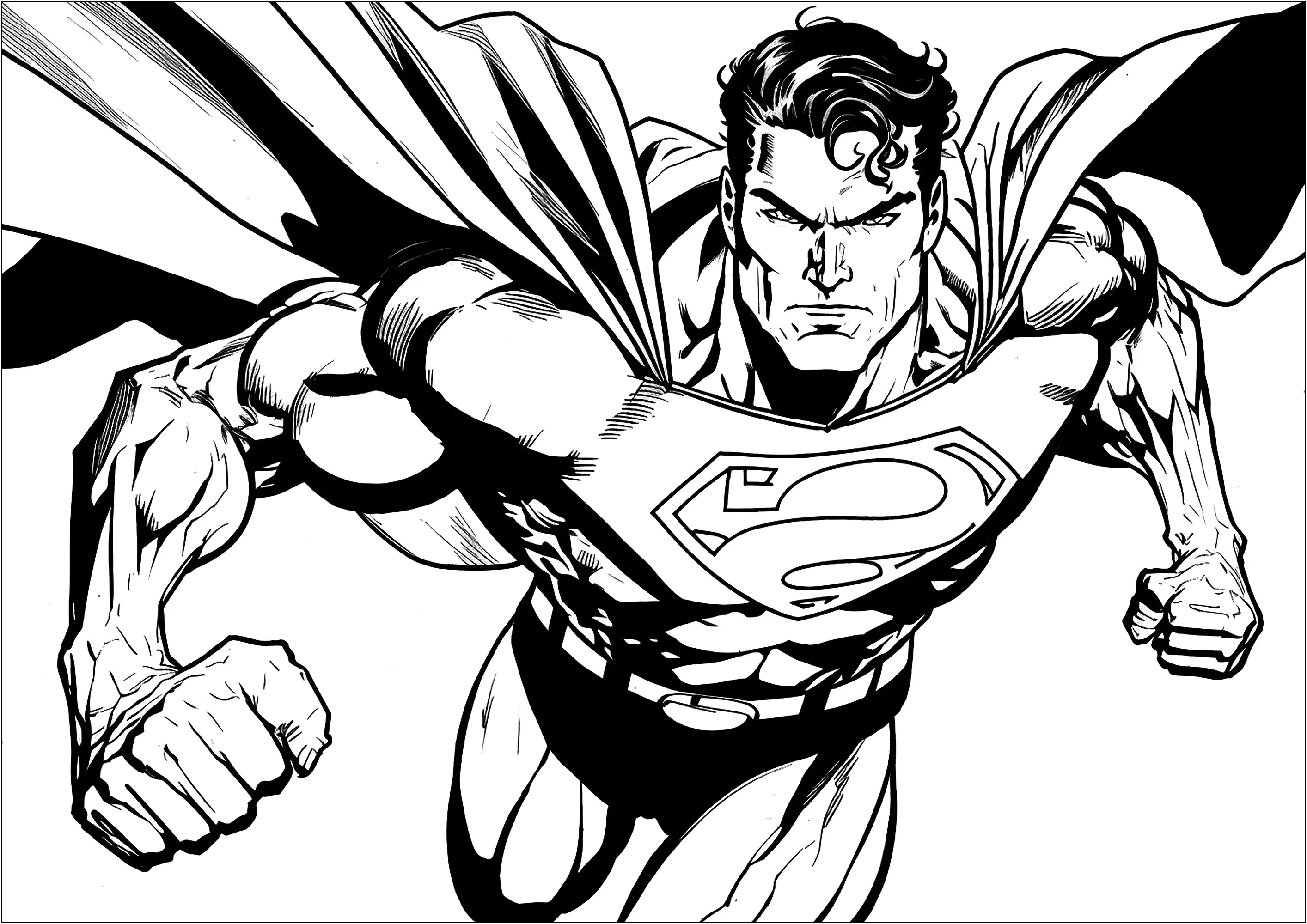 desenho do Superman para colorir grátis