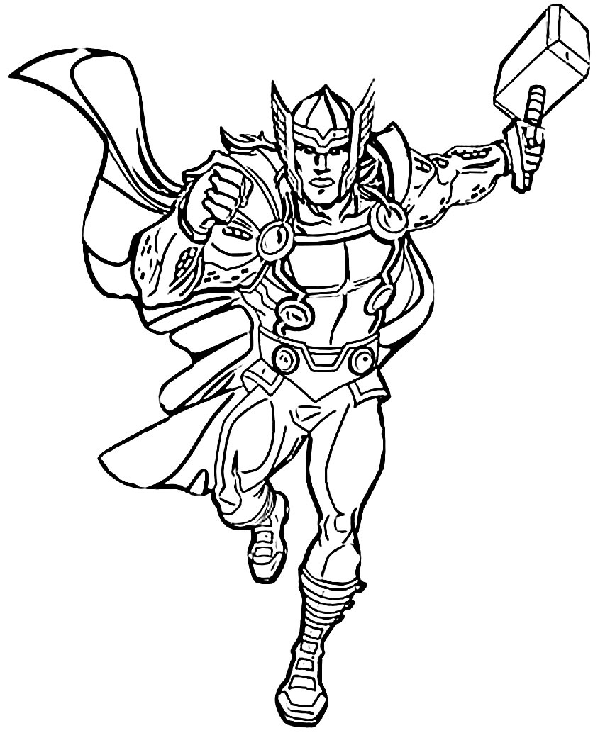 desenho do thor para imprimir