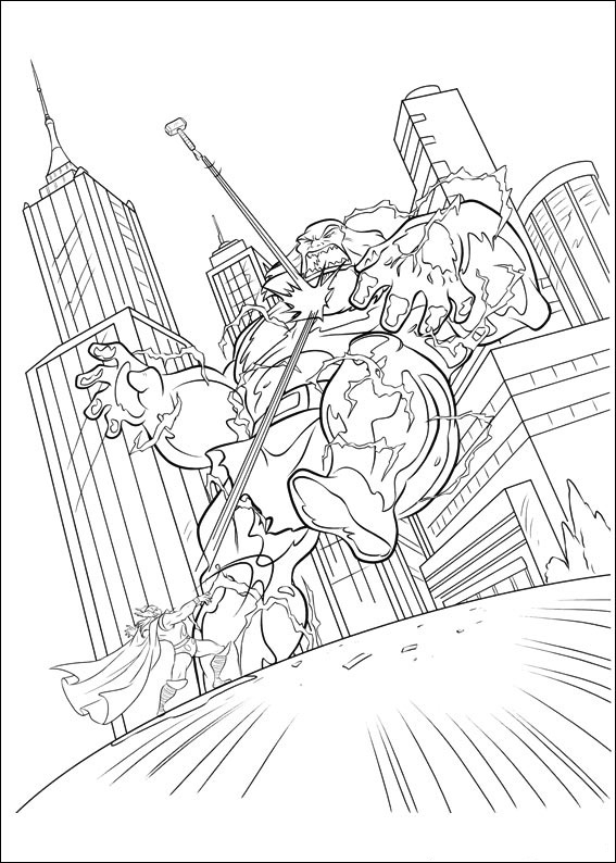 desenho do thor avengers para colorir