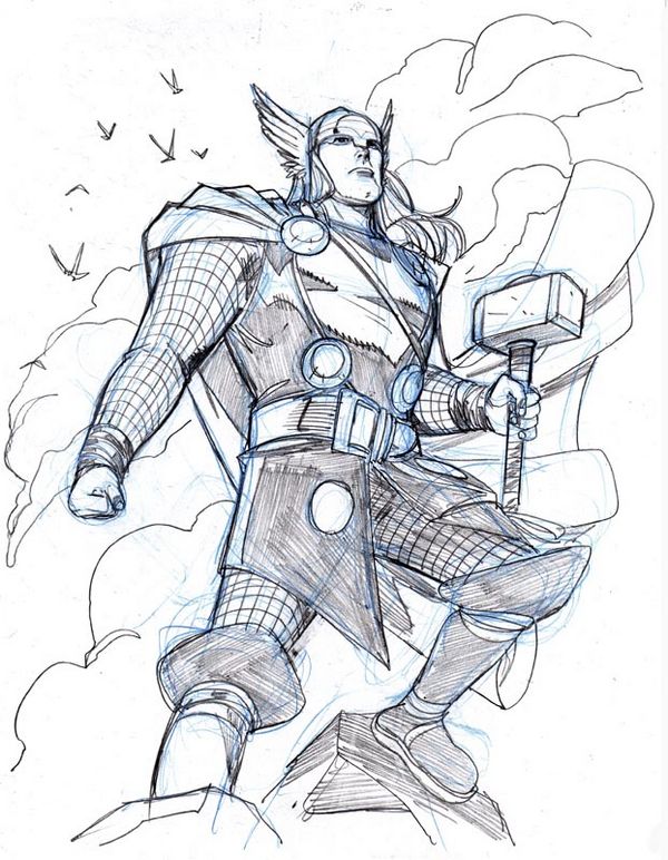desenho do thor para imprimir