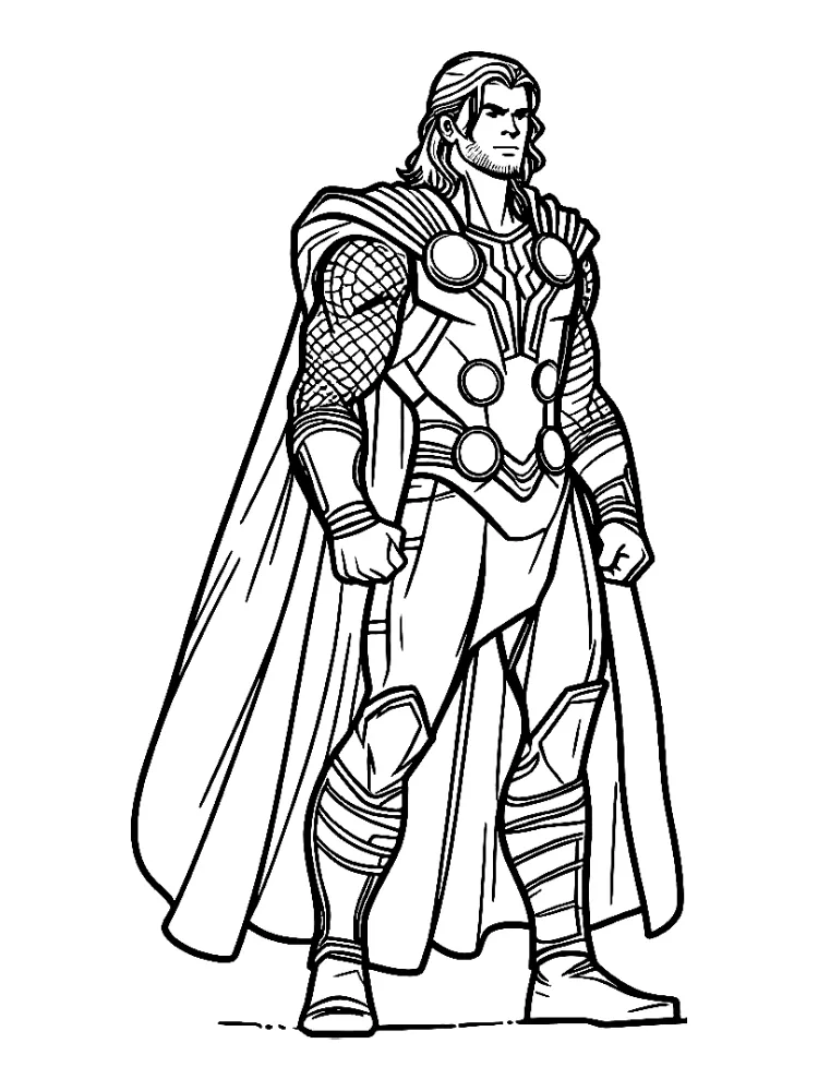imagens do thor para imprimir e colorir