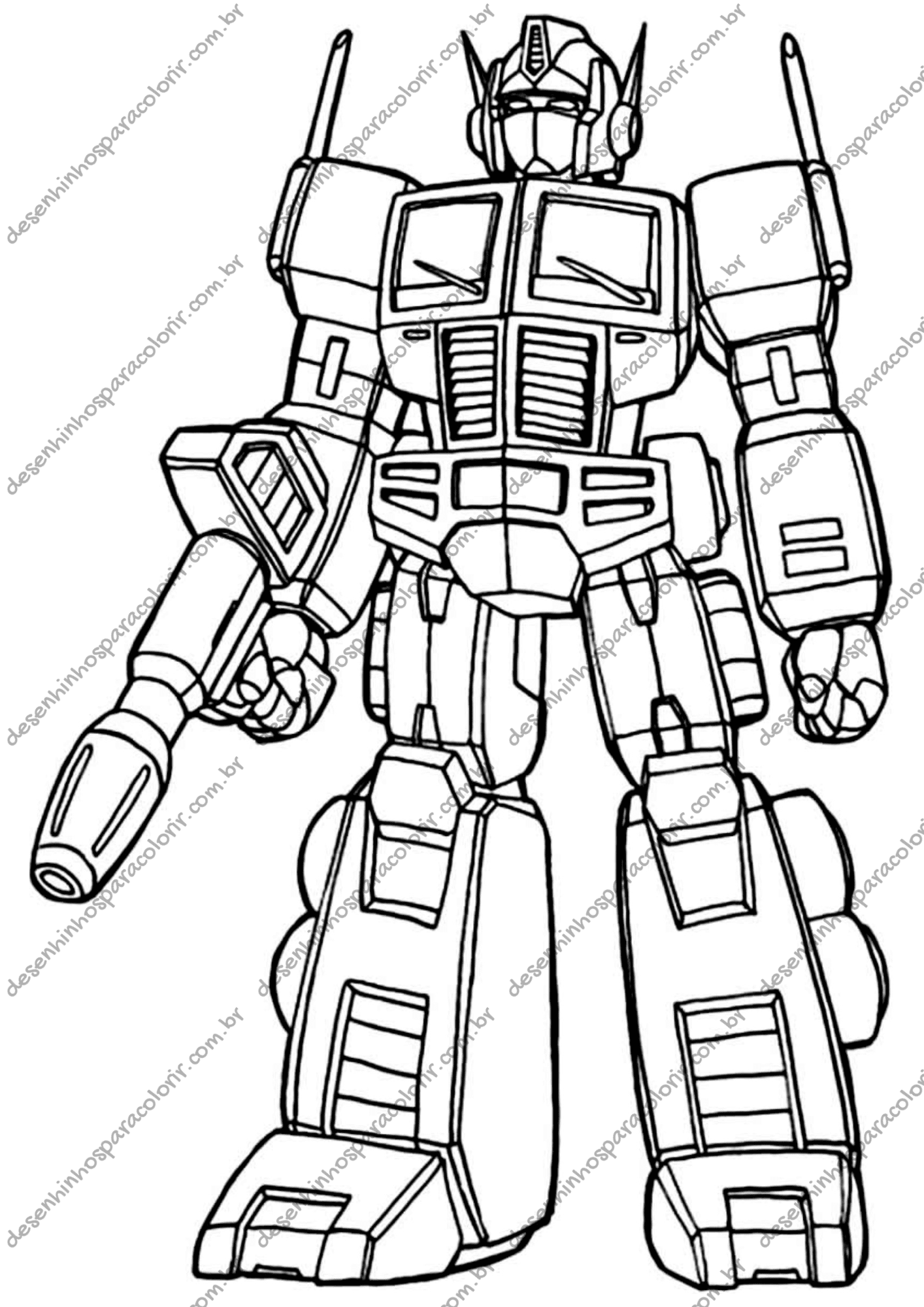 colorir robôs Transformers