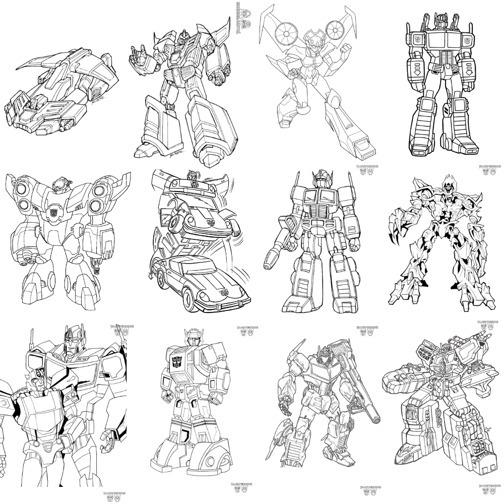 desenhos Transformers PDF