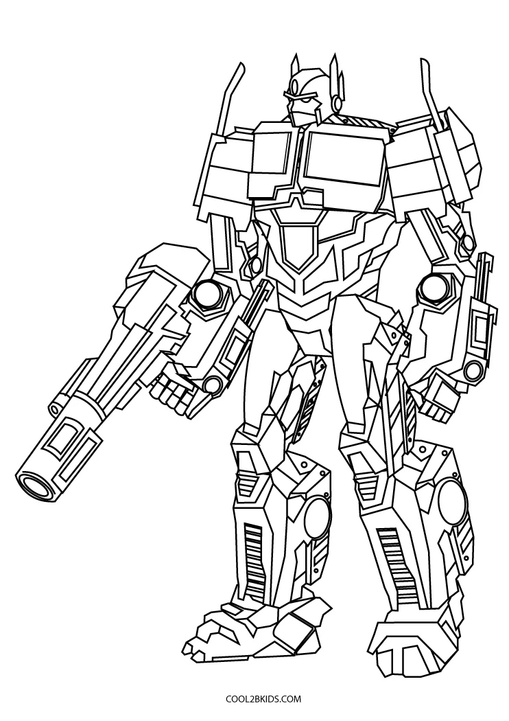 desenhos de carros Transformers para colorir