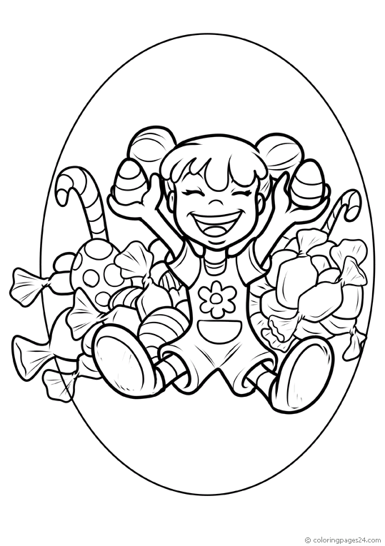 desenho de bala para colorir