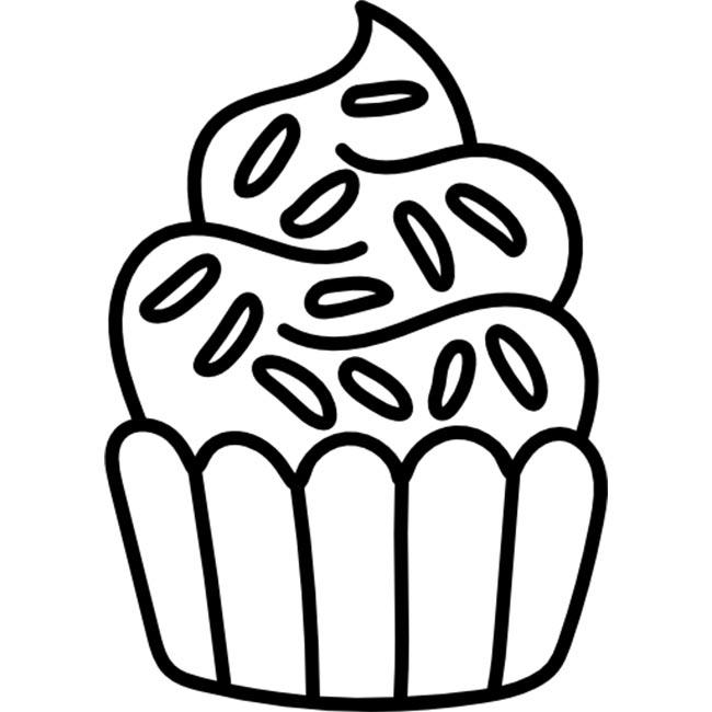 desenho de bolo de aniversário para colorir