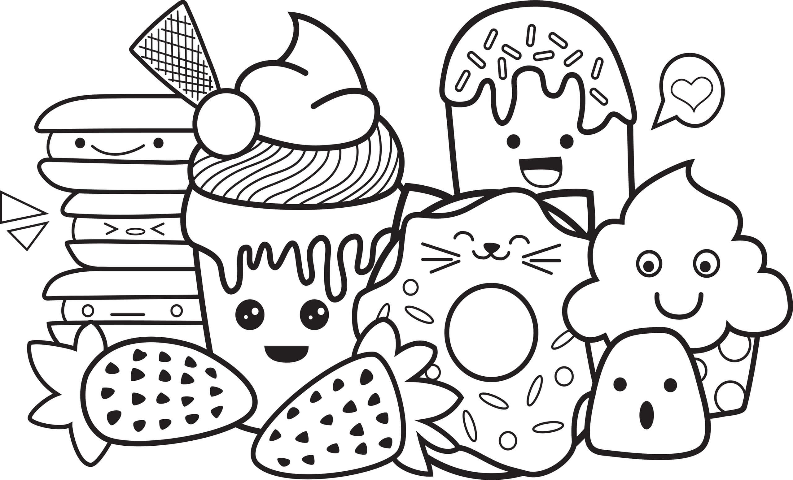 desenho de bolo de aniversário para colorir