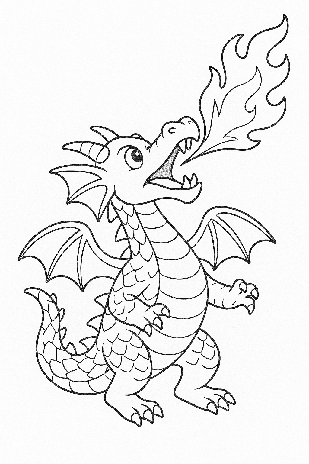 desenho de dragão Banguela para colorir