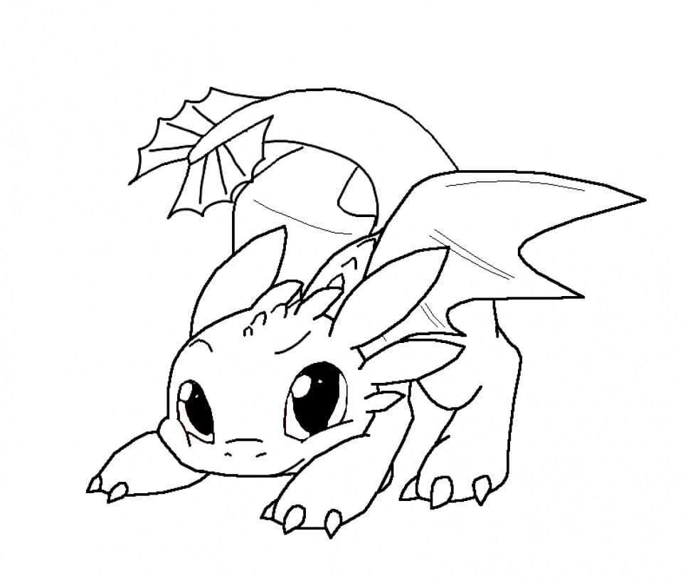 como treinar o seu dragão desenhos para colorir