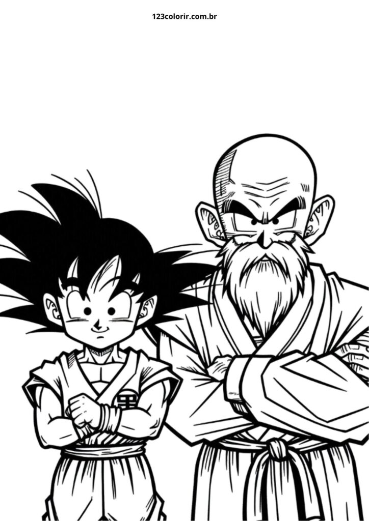 desenho do goku ultra instinto para colorir