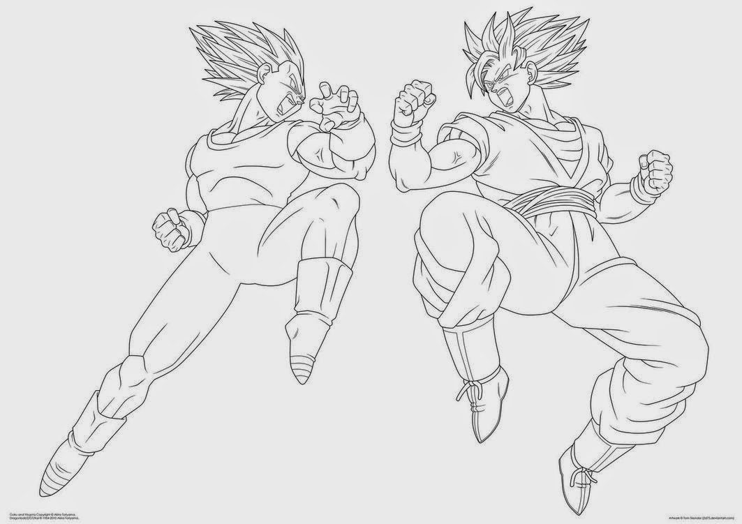 desenhos de dragon ball super para colorir