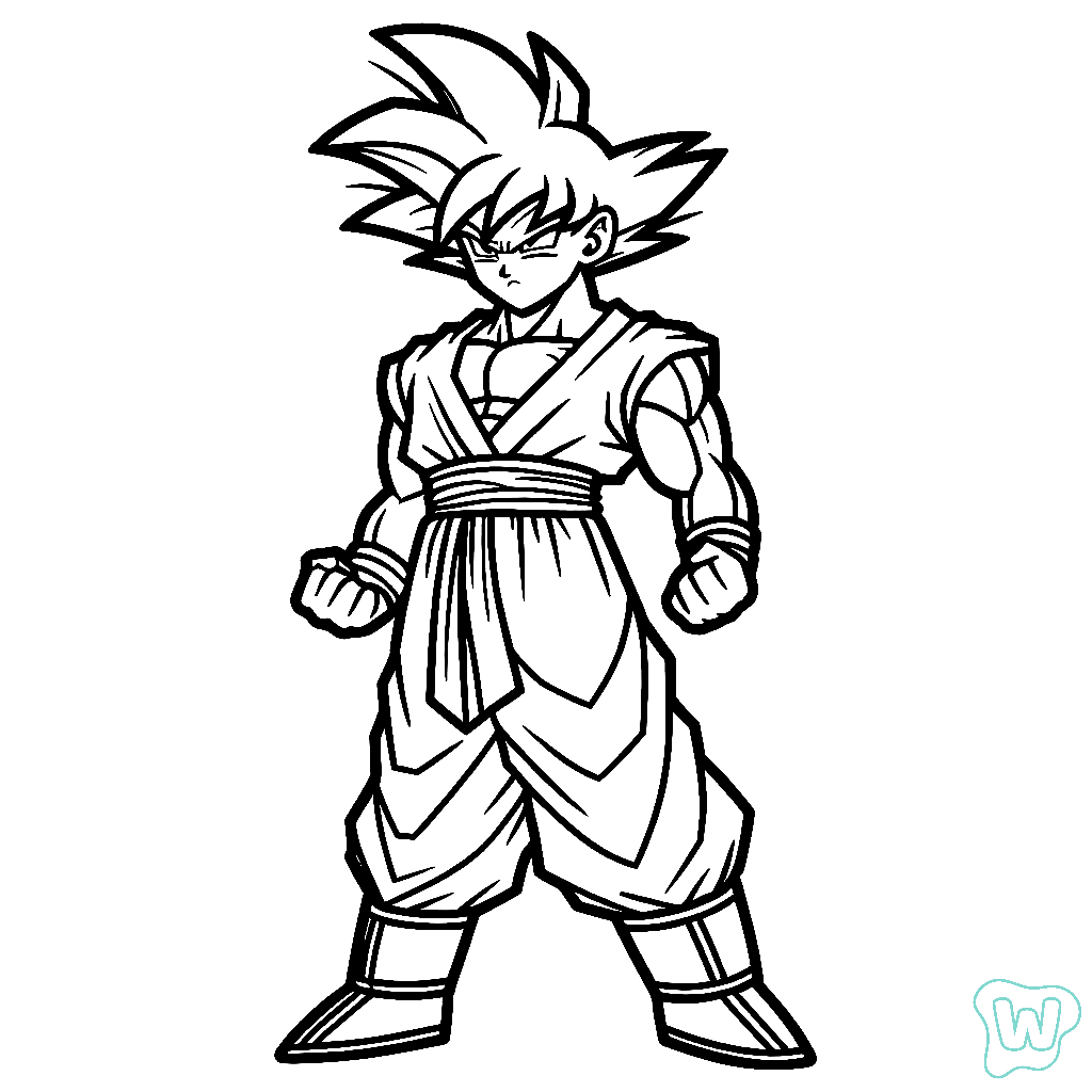 dragon ball z para imprimir e colorir
