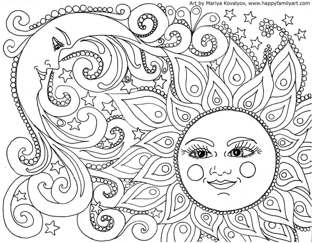 desenhos para colorir adultos natureza