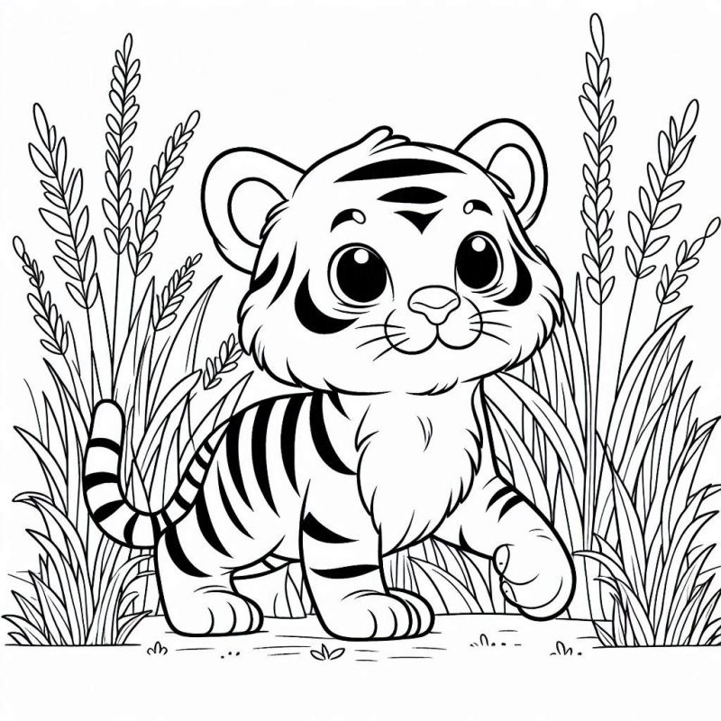 animais fofos para colorir
