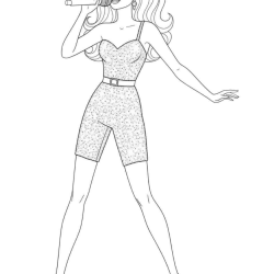 desenhos da Barbie sereia para imprimir