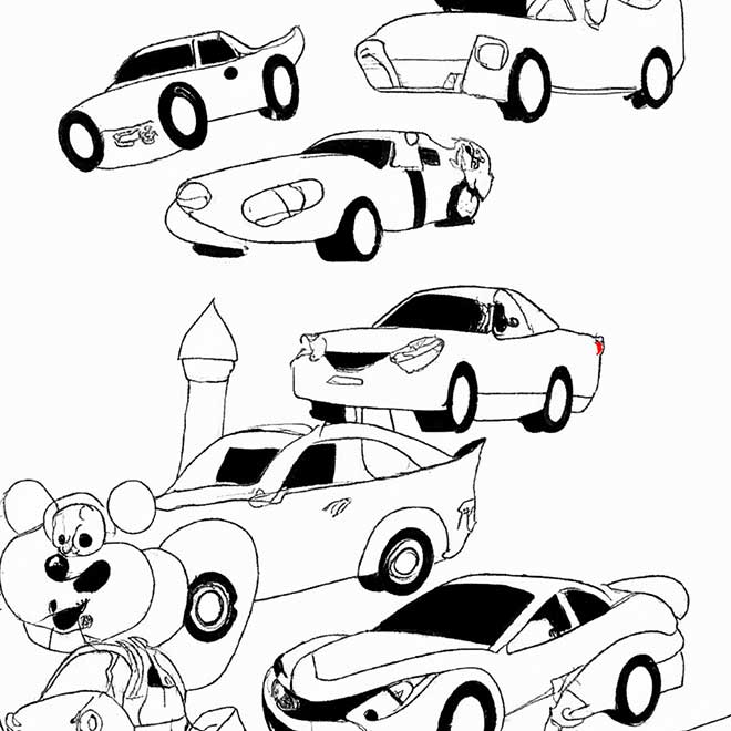 desenhos de veículos de construção para colorir
