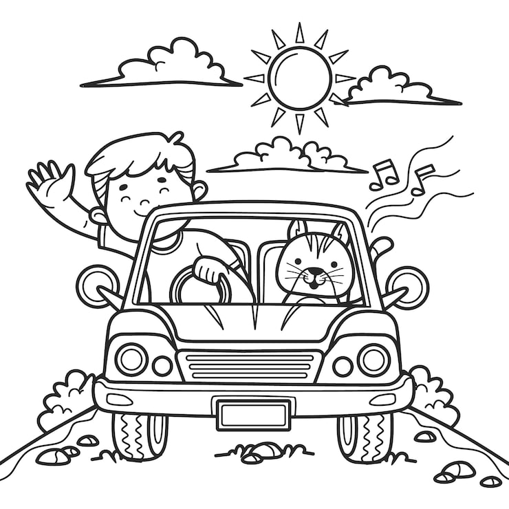 desenhos de motos para colorir