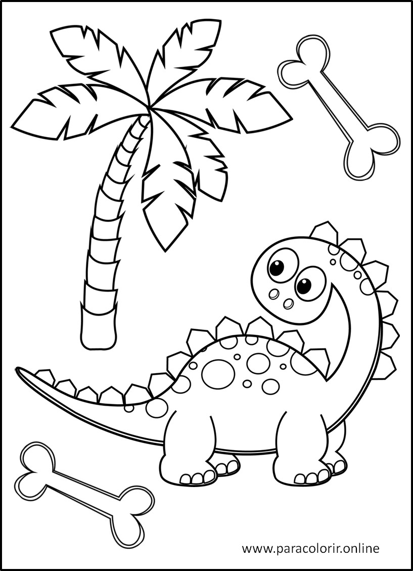 desenhos de dinossauros fáceis