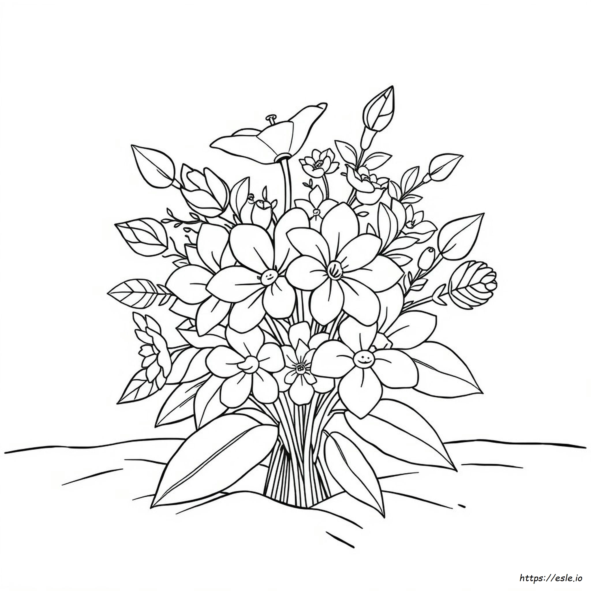 desenho de tulipa para colorir