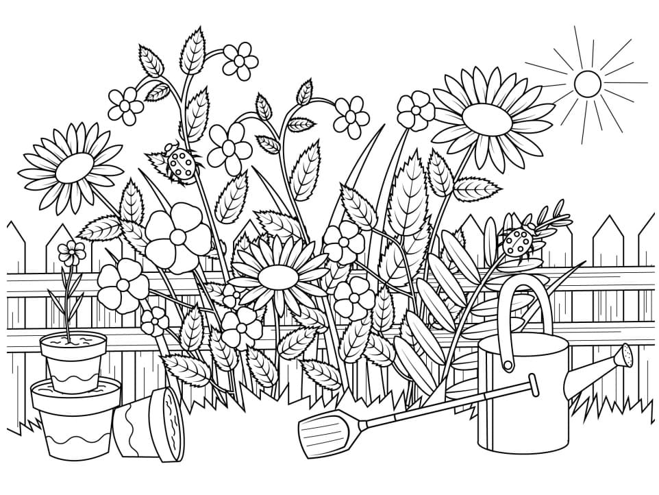 flores detalhadas para colorir