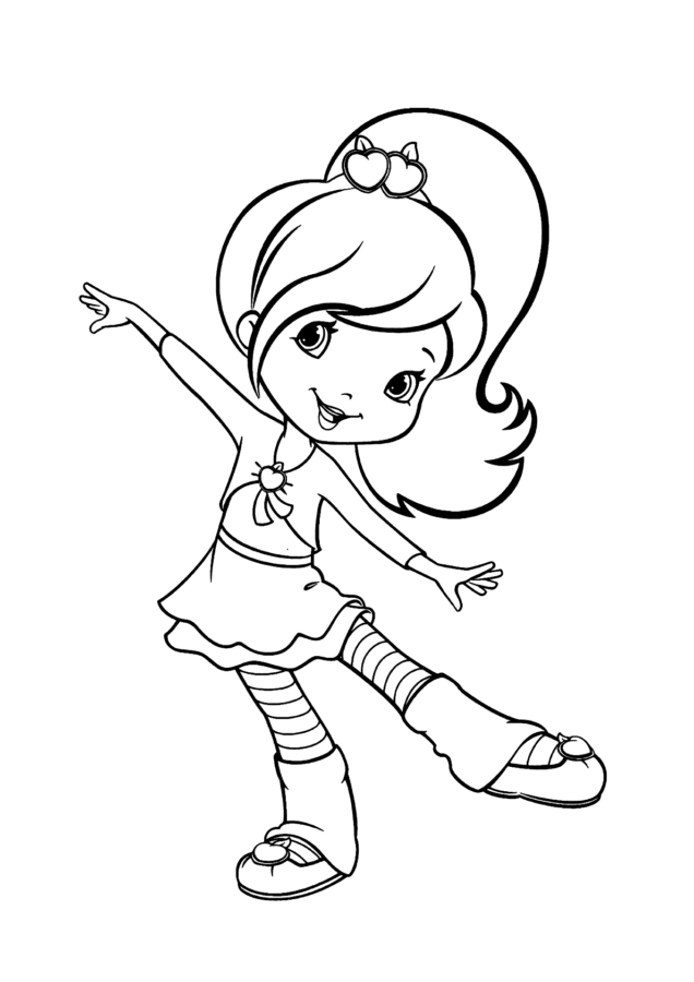 desenho para colorir menina super-heroína