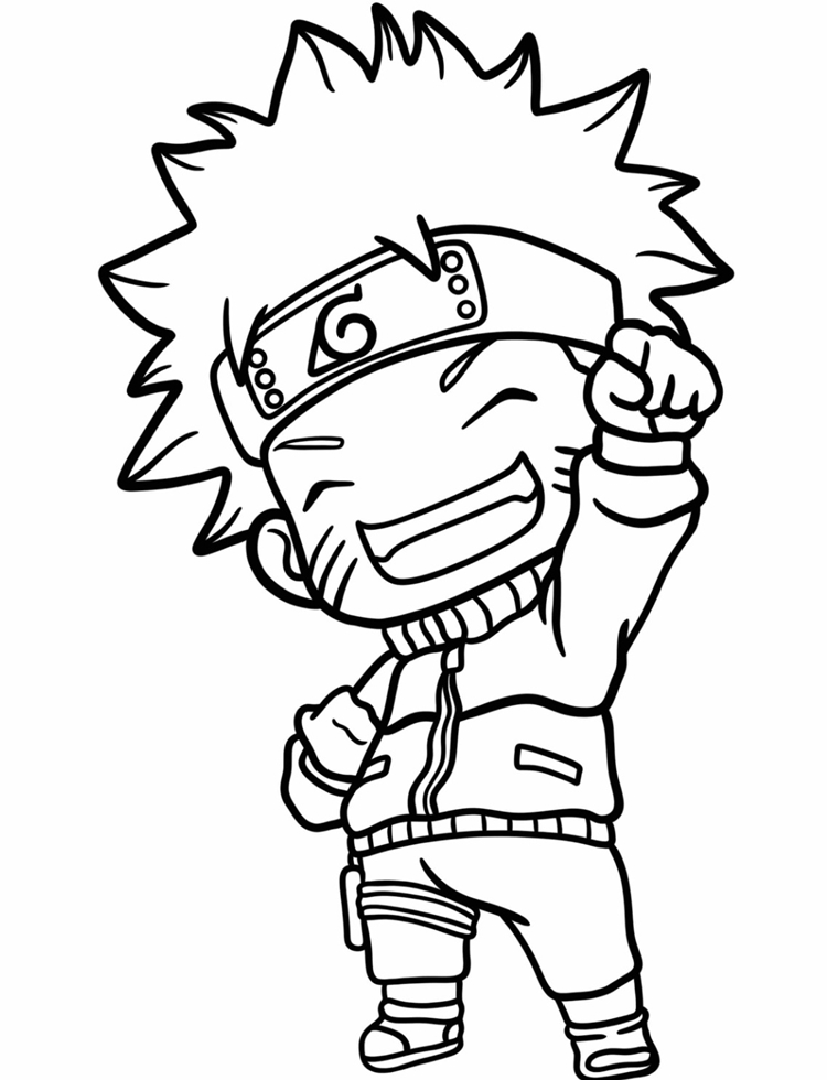 naruto para pintar