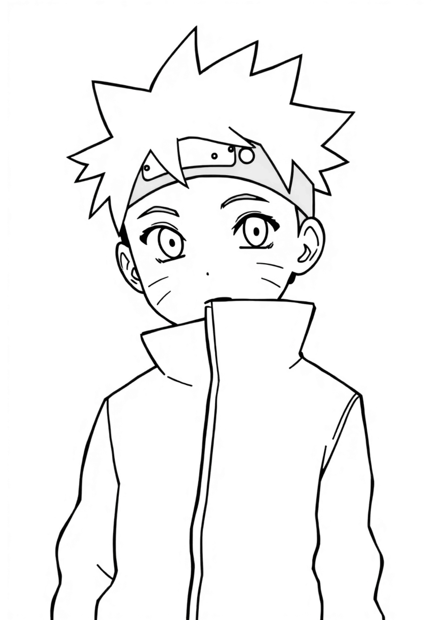 naruto personagens para colorir
