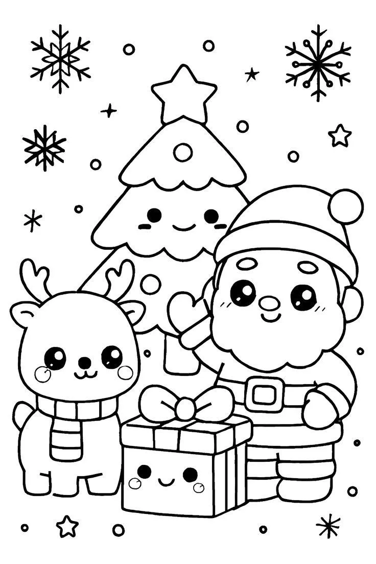 desenho de natal para imprimir e colorir grátis