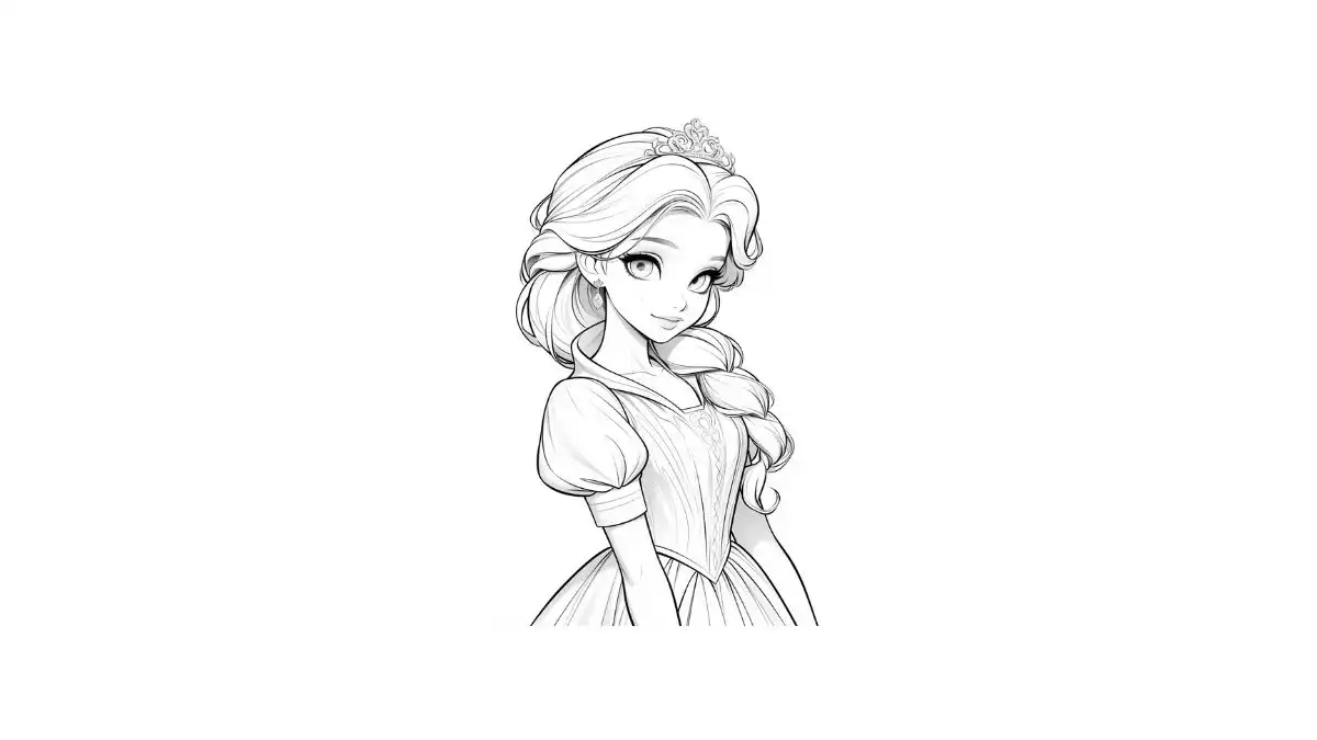 desenho para colorir princesa Cinderela