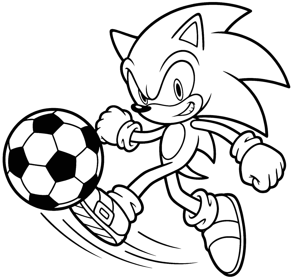 desenho sonic para imprimir