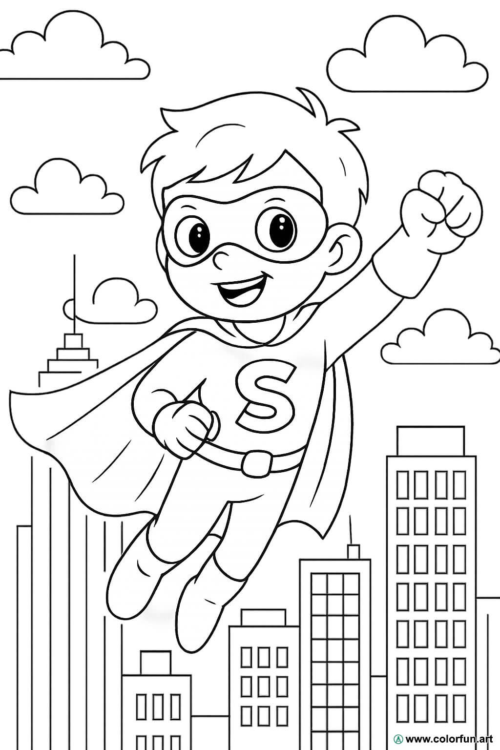 desenhos de super heroina para colorir