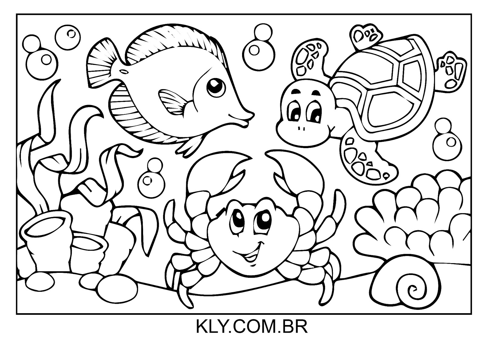 desenhos de animais para colorir infantil