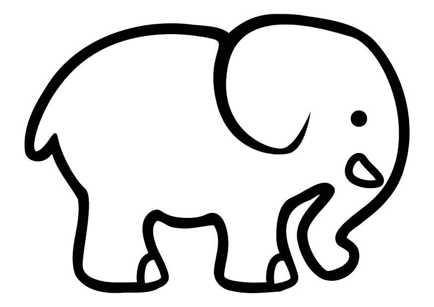 elefante geométrico para colorir