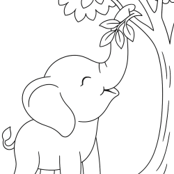 desenho de elefante para imprimir grátis