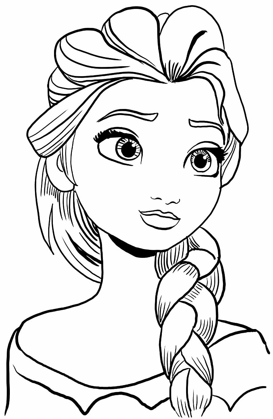 desenho da elsa para imprimir