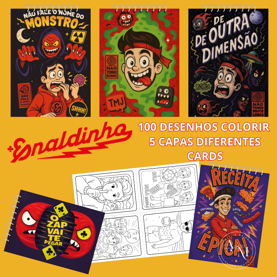materiais para colorir desenhos do enaldinho