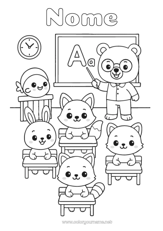 atividades de colorir para o Dia da Escola